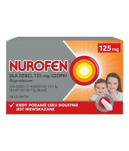 NUROFEN dla dzieci czopki 125 mg