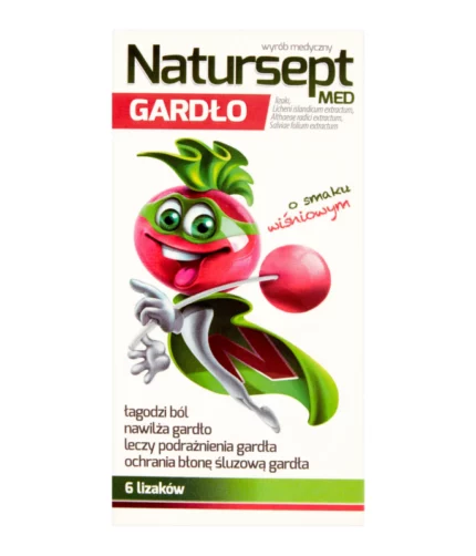 NATURSEPT GARDŁO lizaki wiśniowe