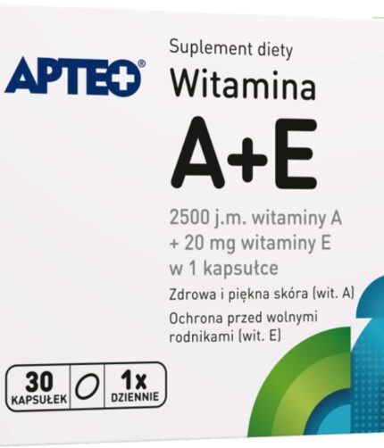APTEO Witamina A+E 750 µg+20mg x 30 kapsułek